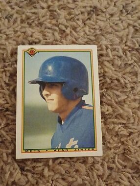 Mets Alan Zinter Baseball Card - Blue Helmet & Jersey